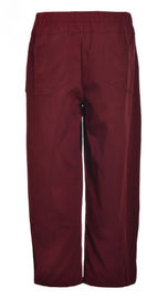 Two Pocket Bags Women' Skinny Stretch Trousers , Ladies Slim Red Pants With All Size