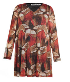 Round Neck Long Sleeve Custom Womens Dresses For Winter With Nice Print