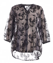 Adults Fashion Ladies Blouse Chiffon Fabric With Soft Lining For Spring / Summer